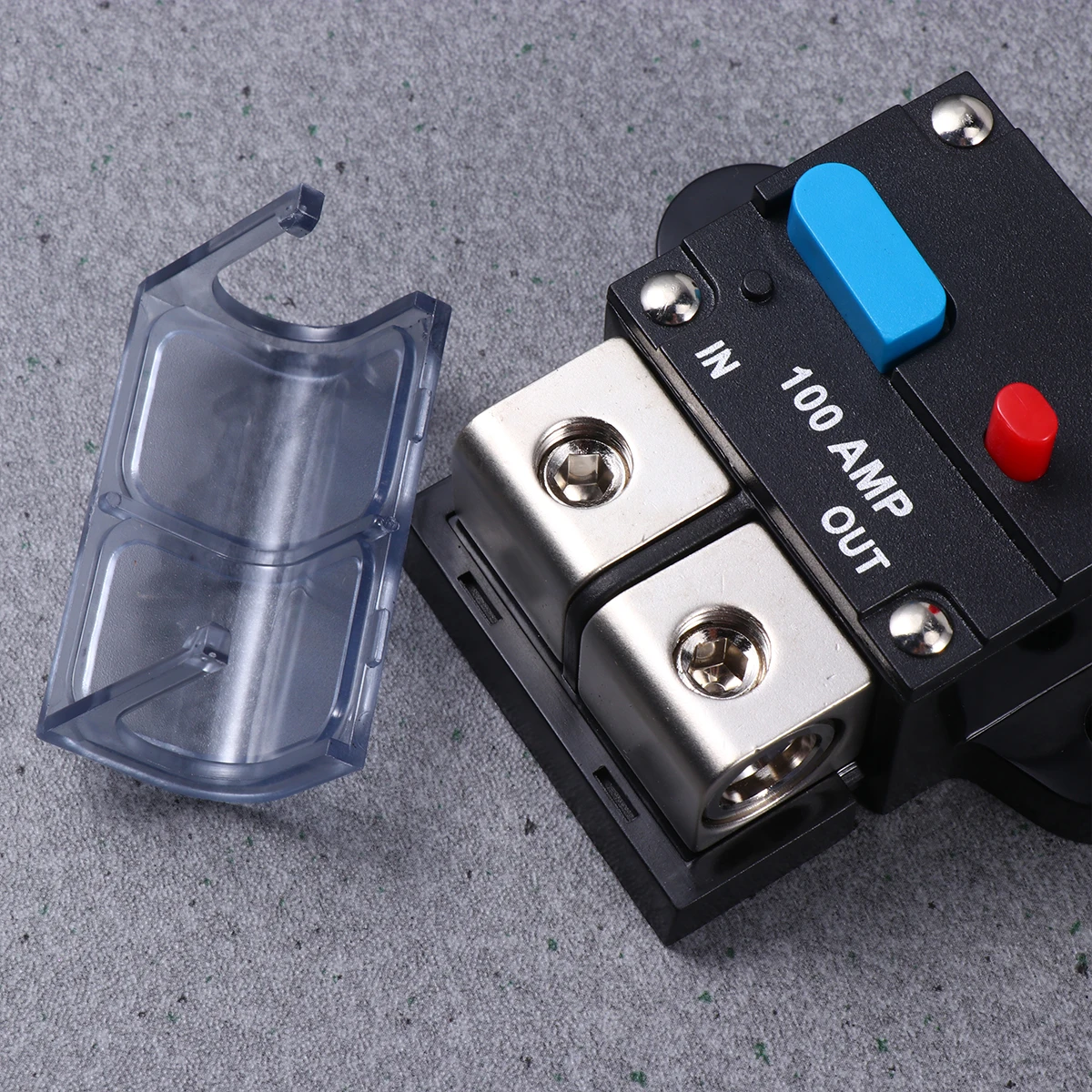 

100A Car Resettable Circuit Breaker Self-Recovery Manual Reset Thermal Trip Fuse High Amp Dc Automotive Electrical Protection