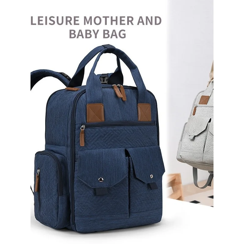 New multifunctional large-capacity mommy bag for cross-border foreign trade, stylish and beautiful,el, and outdoor storage
