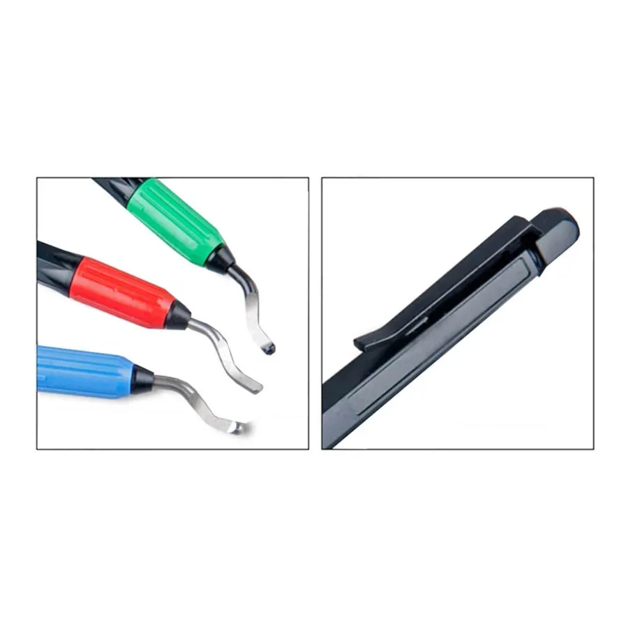 Imagem -04 - Noga Aparar Dispositivo Portátil Deburring Eo2100 Raspador Pequeno Buraco Borda Reta Aparar Faca de Plástico Lidar com Valor Terno Eo2100