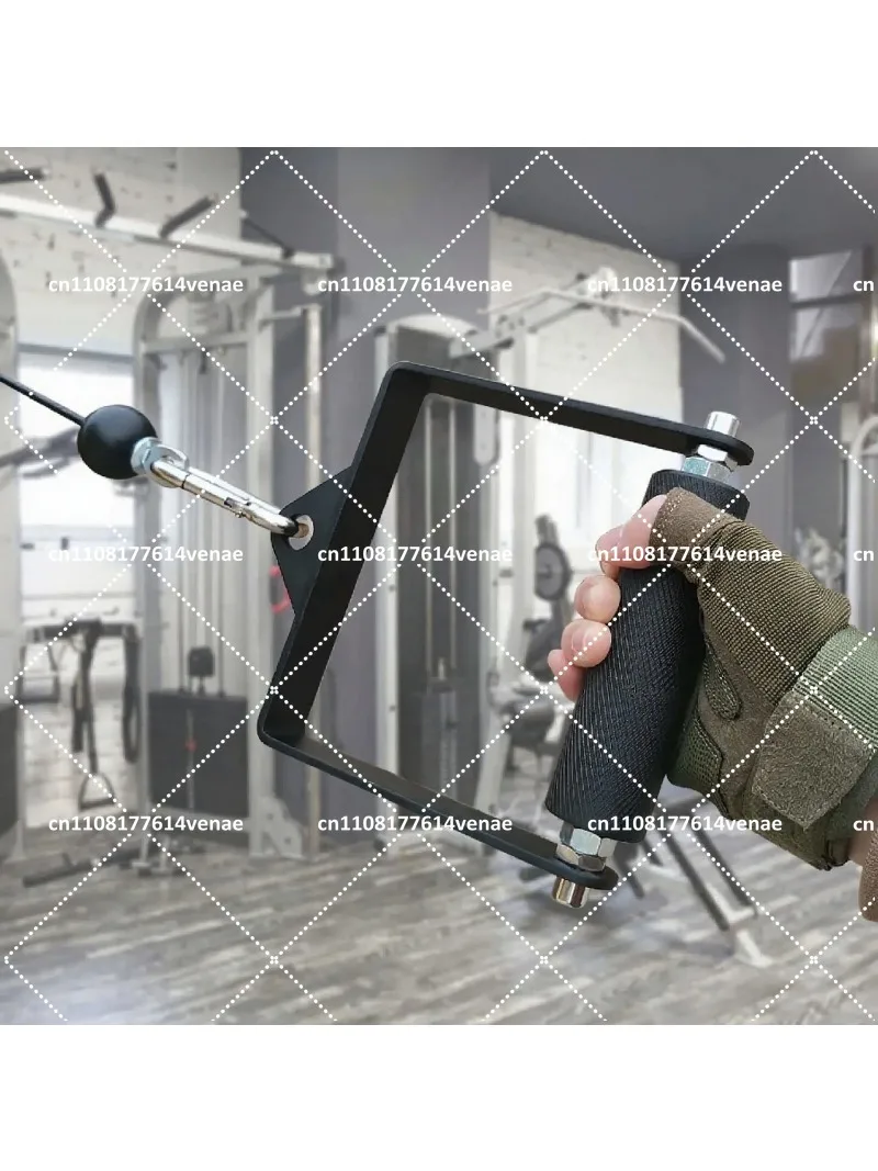 Gym Cable Machine Handle Attachment D Shape Hand Grip for Lat Pull Down, Arm Workout, Deadlift, Home Fitness Equipment