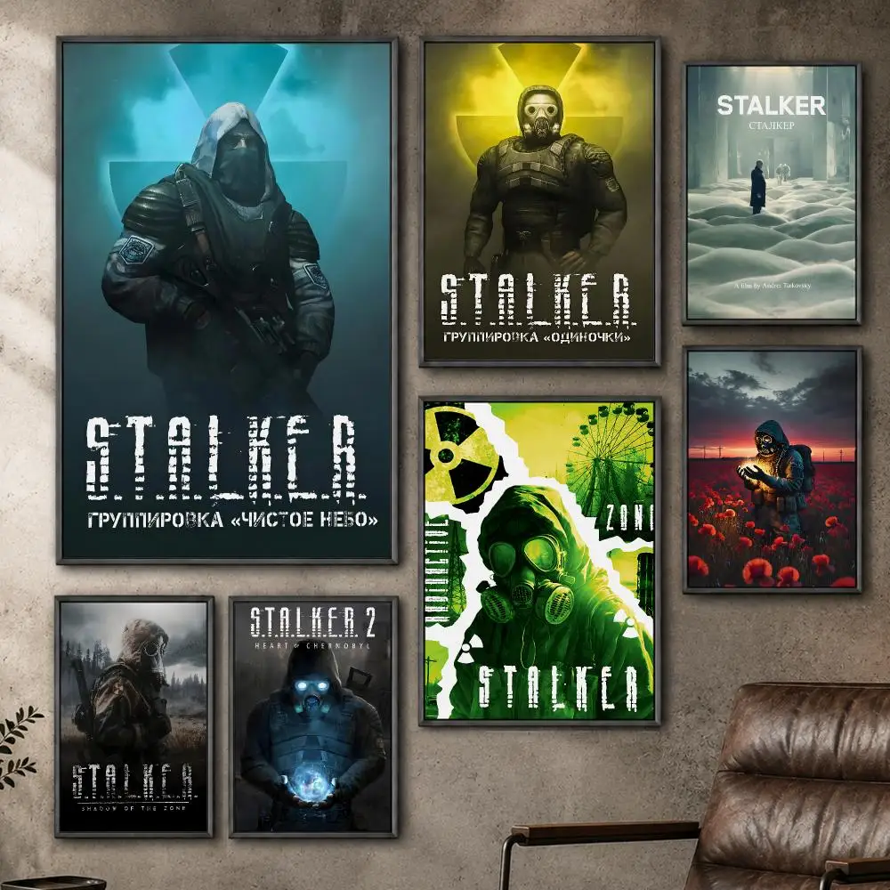 Game Stalker 2 Heart Of Chornobyl Survival FPS Poster  PP Self Adhesive Home Garage Dorm Bar Wall Decor Aesthetic Retro Gift