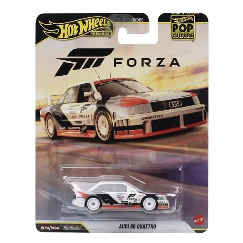 Hot Wheels Premium 2026 Pop Culture AUDI 90 QUATTRO FORZA 1:64 Diecast Alloy Metal Body Car Model Vehicle Collectible Toys Gifts