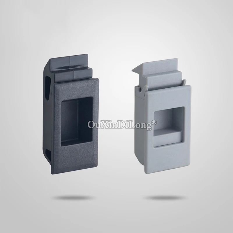 Brand New 100PCS/LOT PA Distribution Box Cabinet Pulls Invisible Hidden Metal Cabinet Pulls Handles Platics Buckle Flush Handles