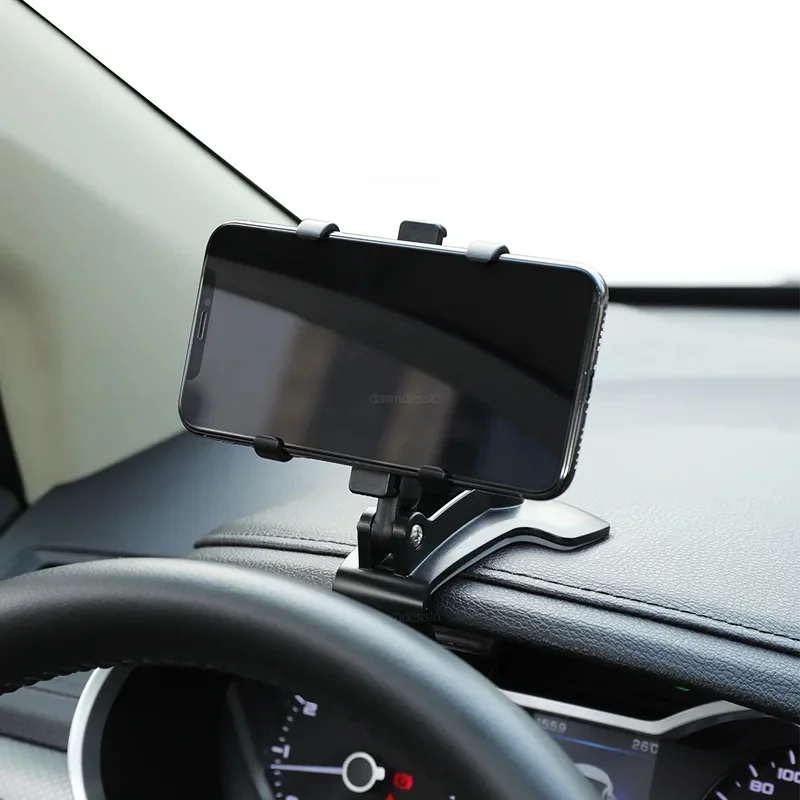 

360 ° Вращающееся автомобильное крепление для телефона — многофункциональный зажим для приборной панели и держатель зеркала заднего вида для универсальных навигационных устройств