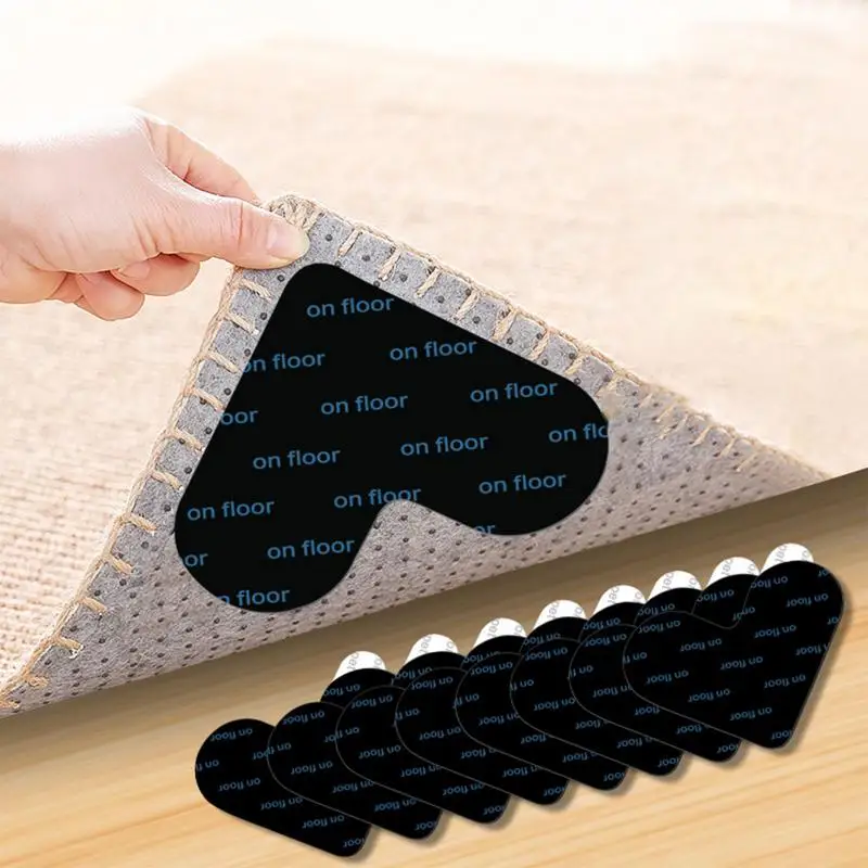 Reutilizáveis em forma de coração antiderrapante almofadas do tapete, Antiderrapante Grippers, Tapete Adesivos, Rug Slip Stopper