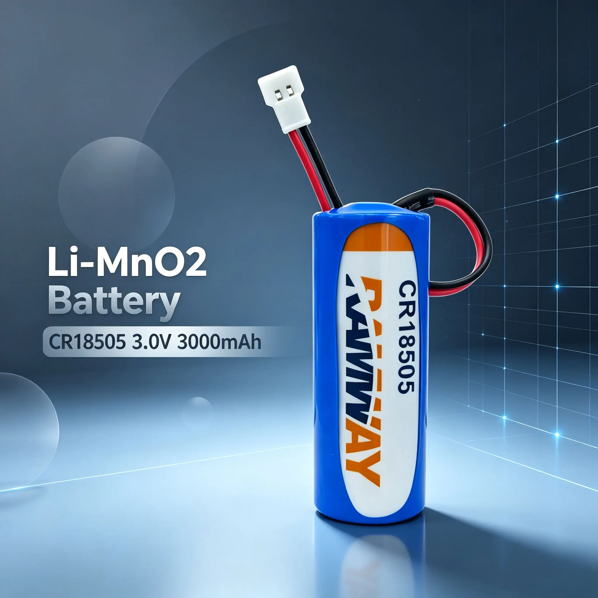 RAMWAY CR18505 3.0V Li-MnO2 Battery emergency rescue position light, smoke alarm, infrared sensor, heat meter, alarm
