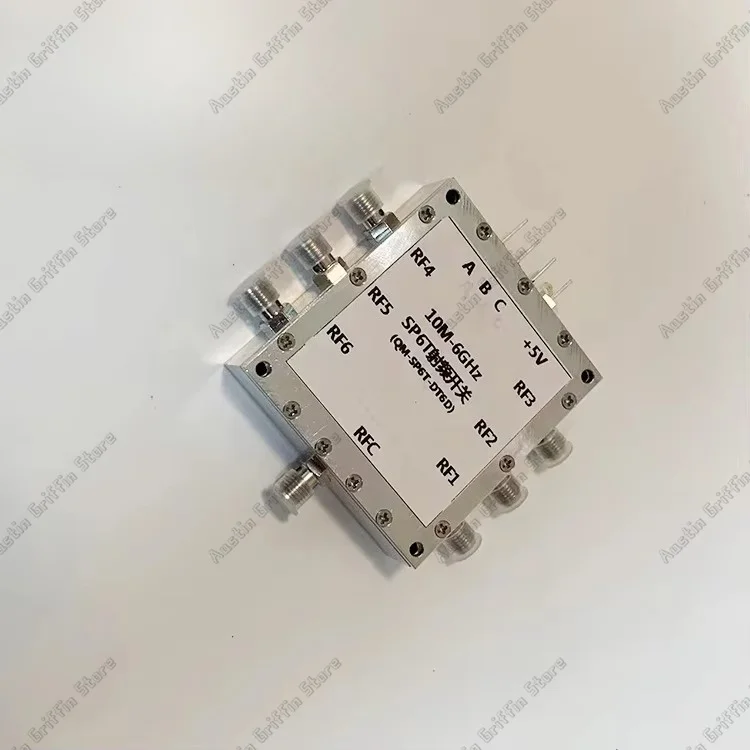10M-6GHz SP6T RF Switch Single Pole Six Throw Six Select One RF Switch Routing Switch