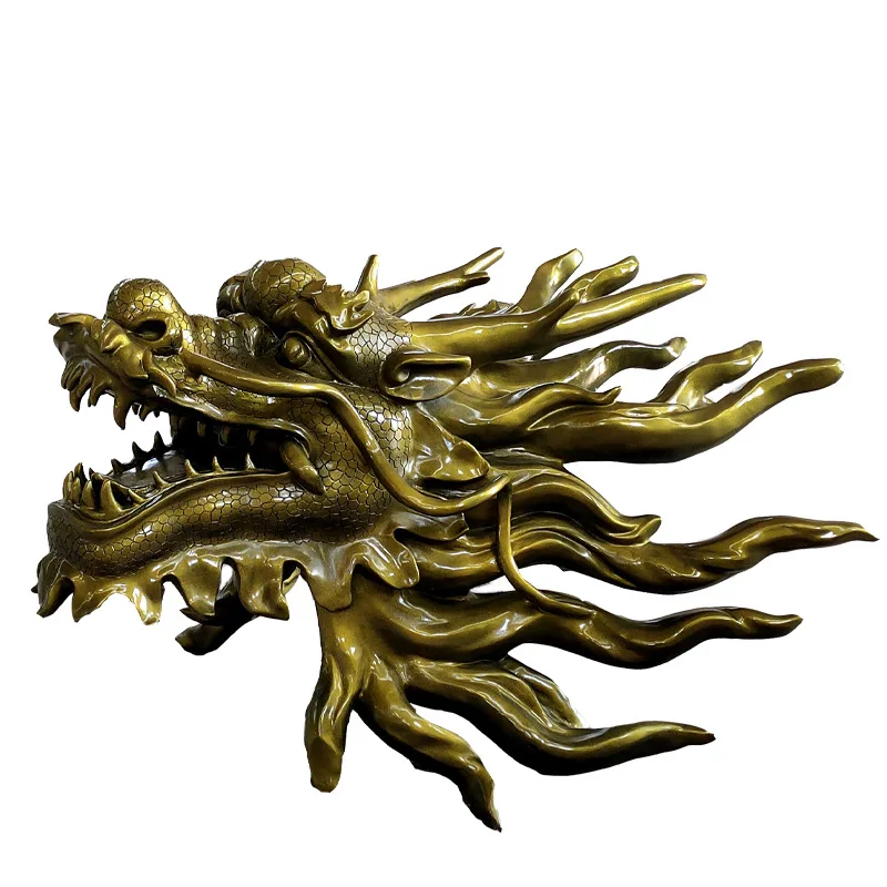 

FRP faucet sculpture large indoor and outdoor decoration dragon plate column landscape sculpture ornament
