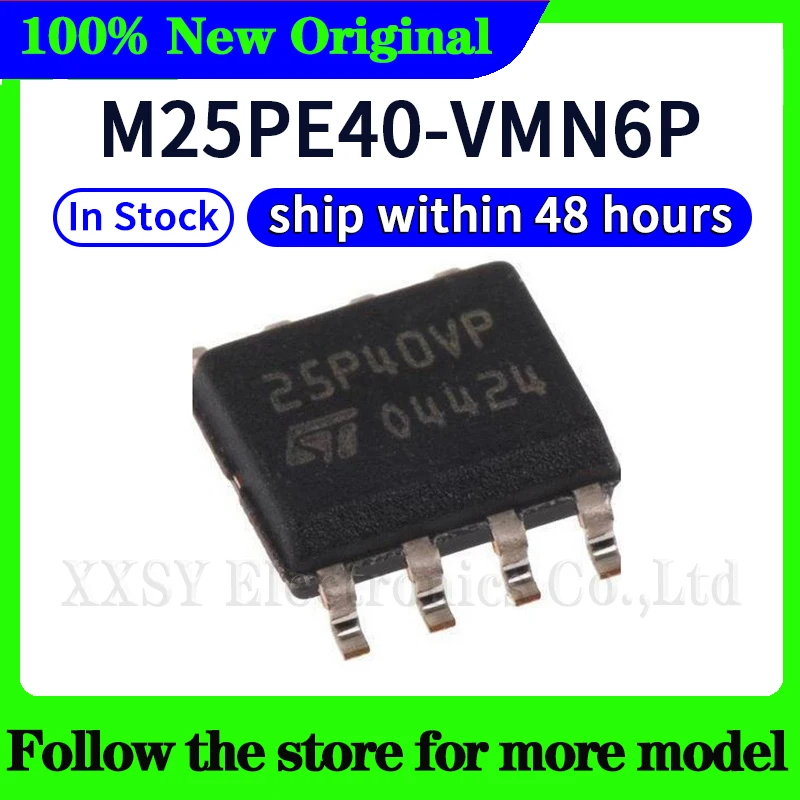 M25PE40-VMN6TP M25PX80-VMN6TP M25PE10-VMN6TP M25PE40-VMN6P M25PE40-VMW6TG Em estoque 48 horas de envio