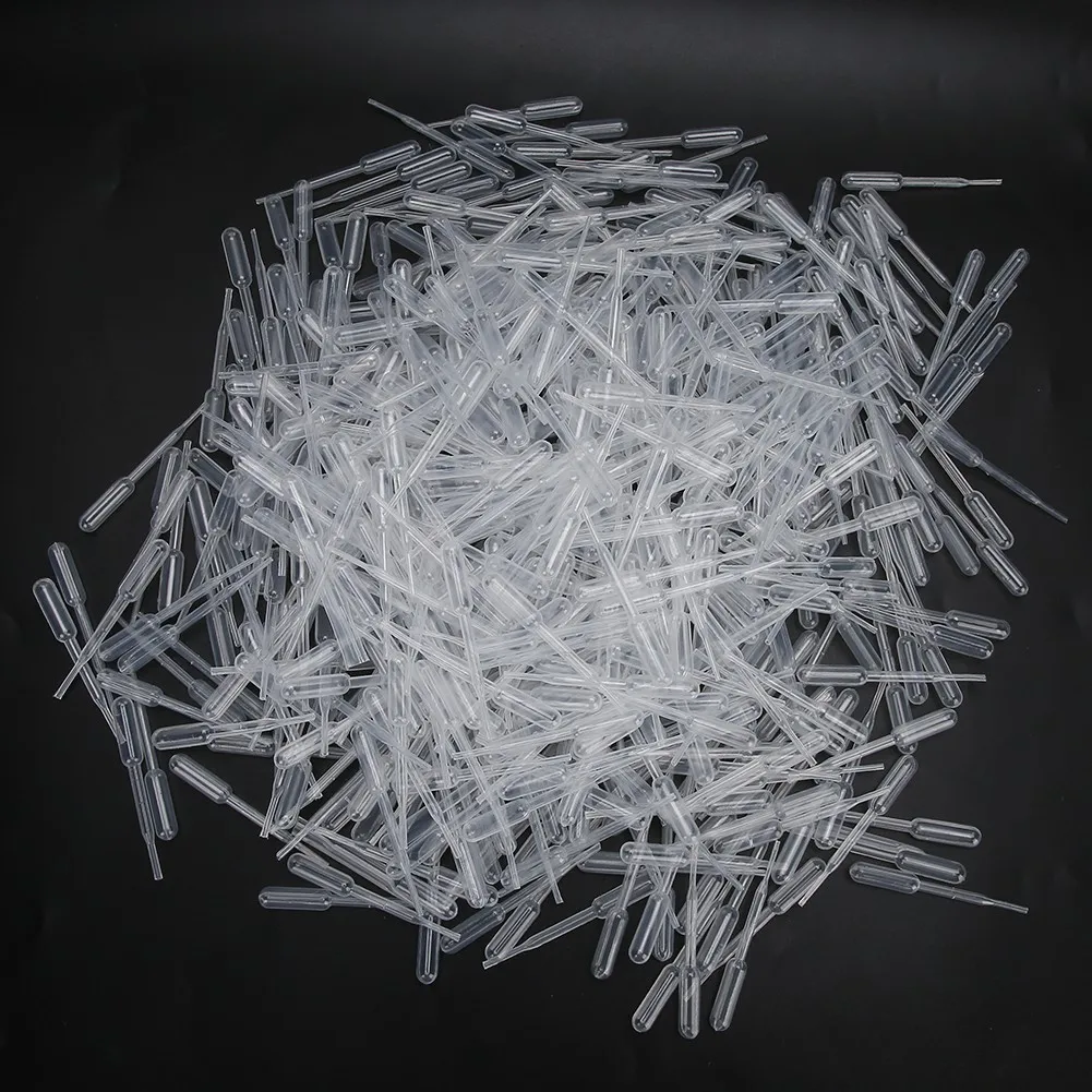 1000pcs Disposable Transfer Pipettes Plastic Makeup Calibrated Dropper Eye Dropper