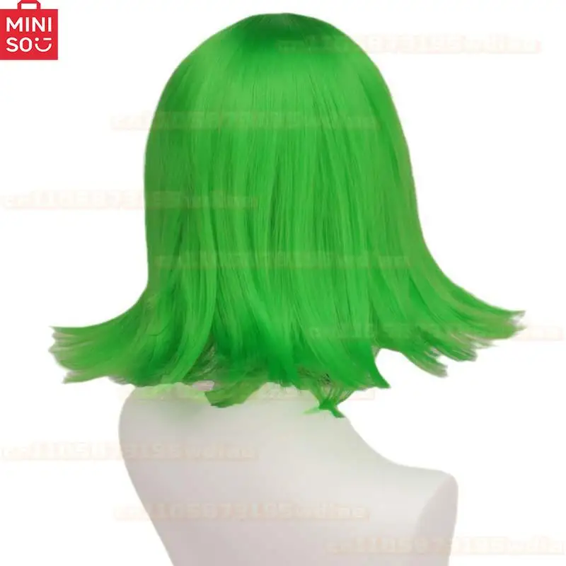 Binnenstebuiten 2 walging vreugde cosplay pruik groen blauw kort haar film cartoon anime rollenspel meisjes aankleden rekwisieten pruiken hoofddeksel