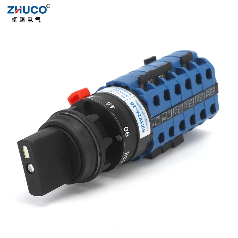 ZHUCO SZW26-20SD007573/6S-C 20A 24 Screws Universal Changeover Cam Switch For High And Low Speed Milling Conveyors And Feeders