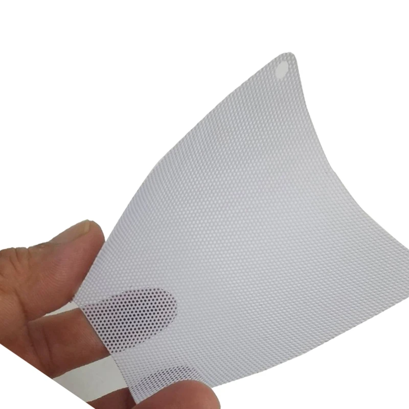 5PCS 80mm 90mm 120mm 140mm Cuttable White PVC PC Fan Dust Filter Dustproof Case Computer Mesh Cooling Dustproof Cover