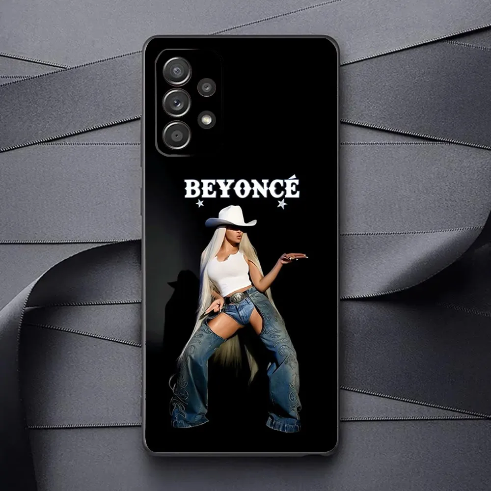 Beyonce COWBOY CARTER Phone Case For Samsung Galaxy A13,A21s,A22,A31,A32,A52,A53,A71,A80,A91 Soft Black Phone Cover