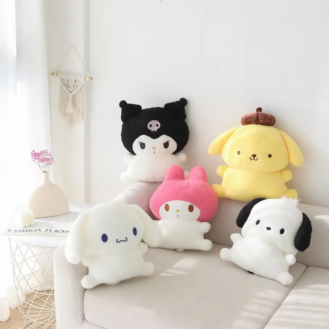 30/45cm Sanrio śliczne Kuromi moja melodia pluszowe zabawki miękkie przytulić pluszowe Pochacco Cinnamoroll lalki rzut poduszki urodziny prezenty dla dziewczyny