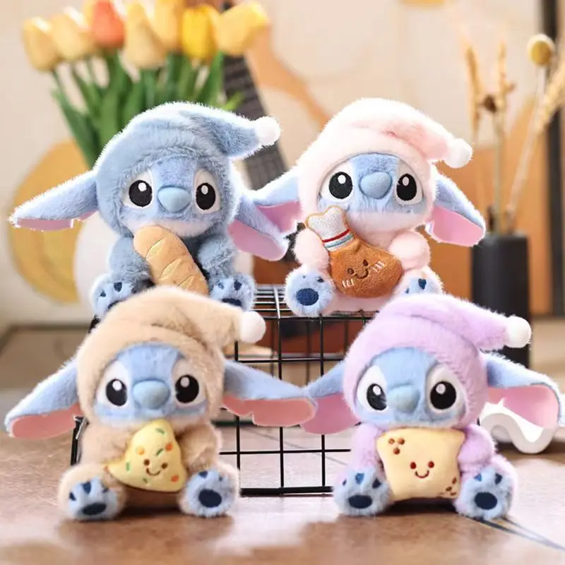 Kawaii Stitch Portachiavi Stitch Portachiavi Accessori Lilo & stitch Portachiavi in peluche Bambola Peluche Giocattolo Zaino Ciondolo Borsa Portachiavi per auto