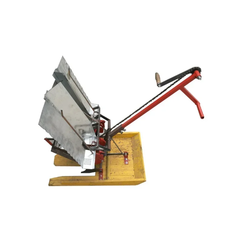 Профессиональный заводской 2-рядный трансплантатор для риса 2-рядная машина для посадки риса Ручной трансплантатор для риса