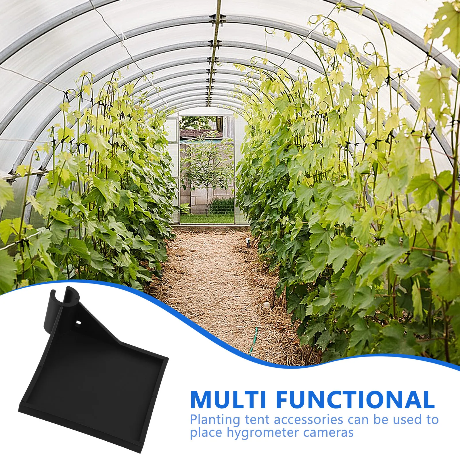 2Pcs 16Mm Grow Tent Corner Shelf Heavy Duty Stable Bracket for Equipment Storage in Greenhouse Garden Farm Tent Setup