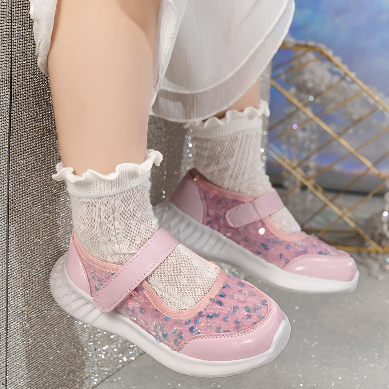 

Princess Platform New Pearl Mary Jane Shoes for Girls Party Bling Sequins Kids Dress Shoes Girl girl shoe Zapatos para niñas