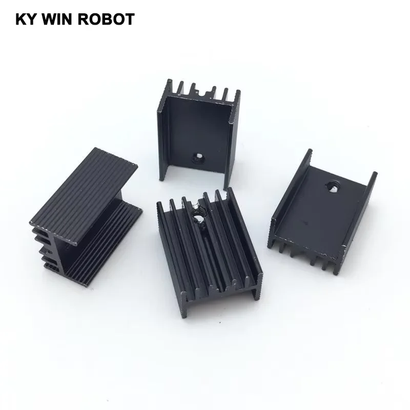 

10pcs Aluminium TO-220 Heatsink TO 220 Heat Sink Transistor Radiator TO220 Cooler Cooling black 20*15*10MM