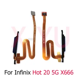 For Infinix Hot 20 5G X666B X666 Home Button Fingerprint Sensor Return Power Flex Cable