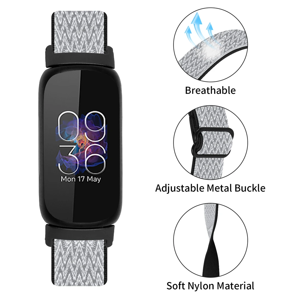 New Braided Nylon Band Loop For Fitbit inspire 3 2 Sports Elastic Watch Bracelet Strap For Fitbit inspire HR