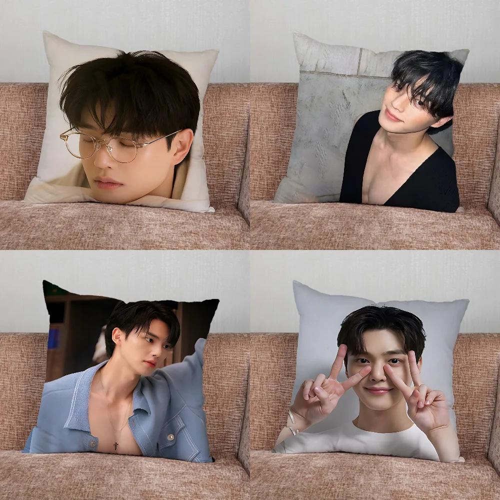 

K-Kang Song Actor Pillow Case For Home Bedroom Car Office Decoration Living Room Sofa Cushion Cover Suitable