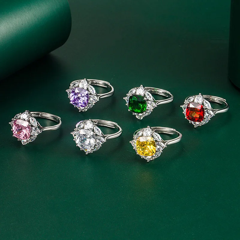 

Fashionable and Simple Diamond Brass Jewelry Ring Waterproof, Non-fading, Non-irritating Jewelry Ring 2024 New