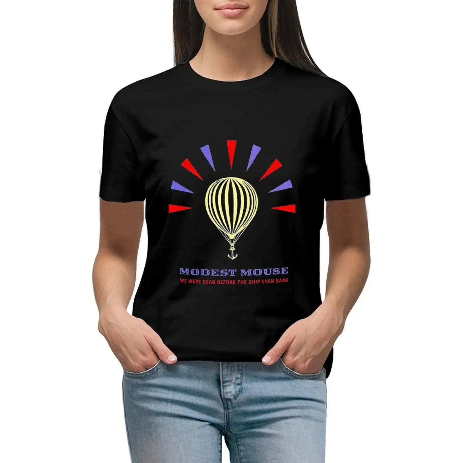 

Modest Mouse Balloons T-Shirt summer clothes Aesthetic clothing oversized lady clothes Women tops