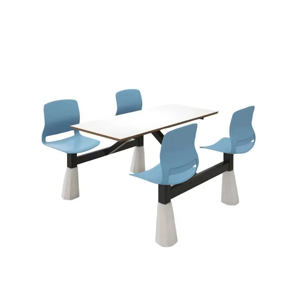 

Garden Folding Table And Chair Set Steel Canteen Plastic Seat Outdoor Furniture