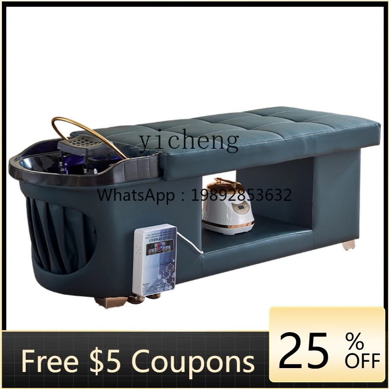 

Shampoo Chair Lying Completely Head Therapy Bed Hair Salon Beauty Hairdressing Belt Water Heater Fumigation Water Circulation