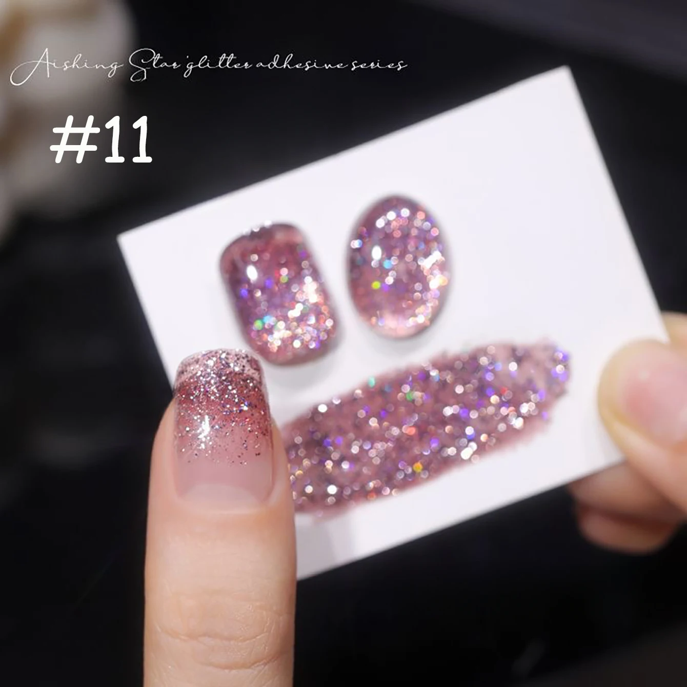 WS 10ML 1-8Pcs Pink Glitter Fluorescent Reflective Nail Gel Polish Flash Effect Neon Semi Permanent UV LED Gel Nail Art Manicure