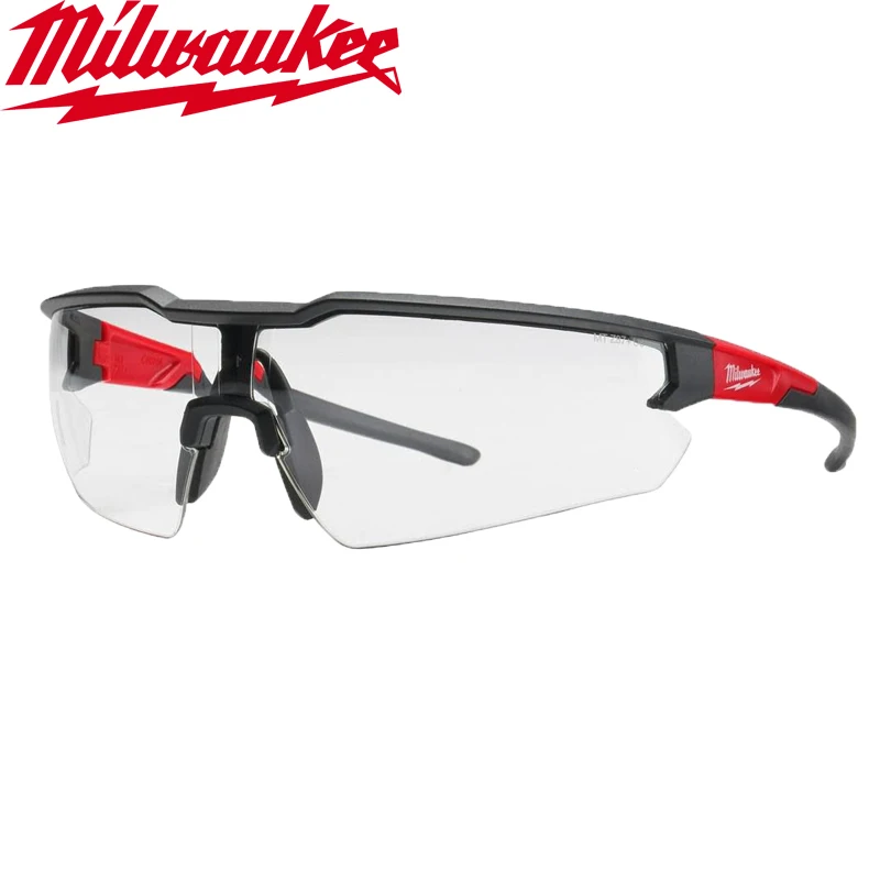 Milwaukee 48-73-2000A Clear Safety Glasses Durable Anti fog Scratch Resistant Lenses For Extended Wear Goggles Tool Accessories