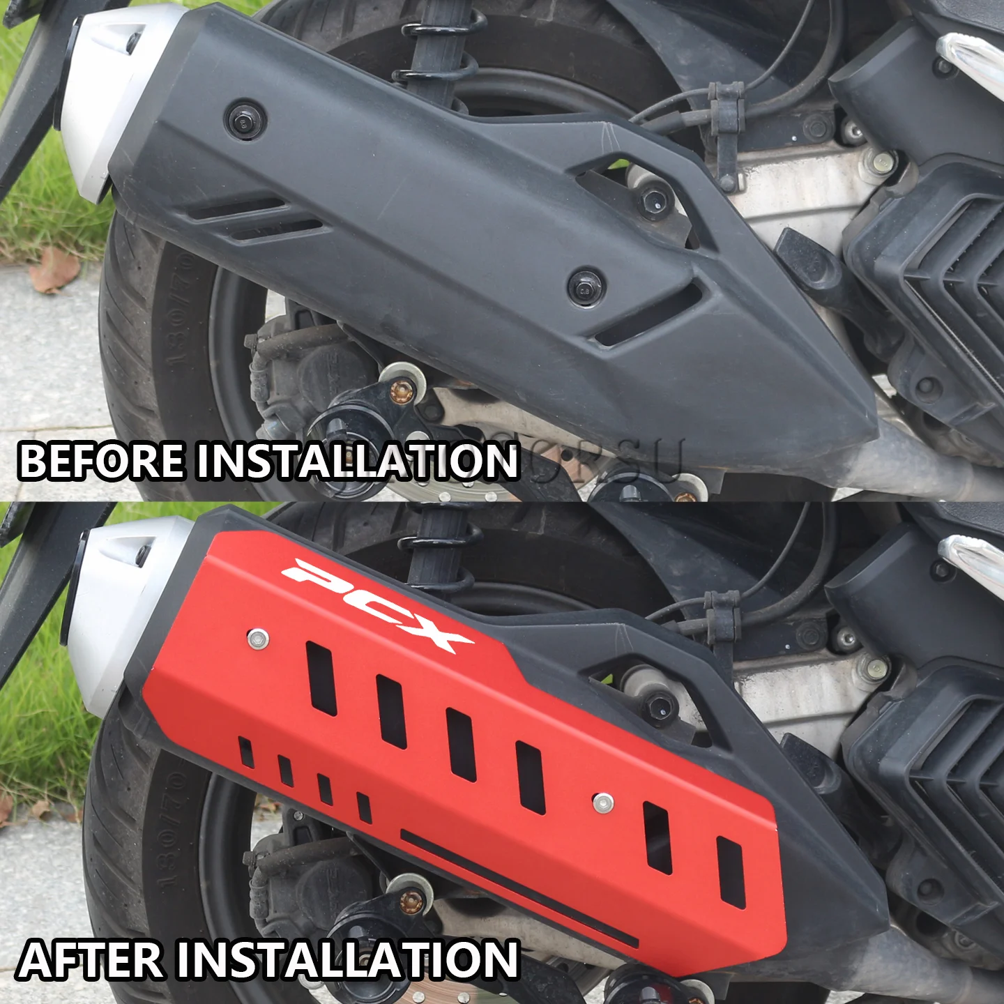 

Защитный чехол для выхлопной трубы для Honda PCX160 PCX150 PCX125 2022-2025, модифицированные аксессуары, декоративный защитный чехол