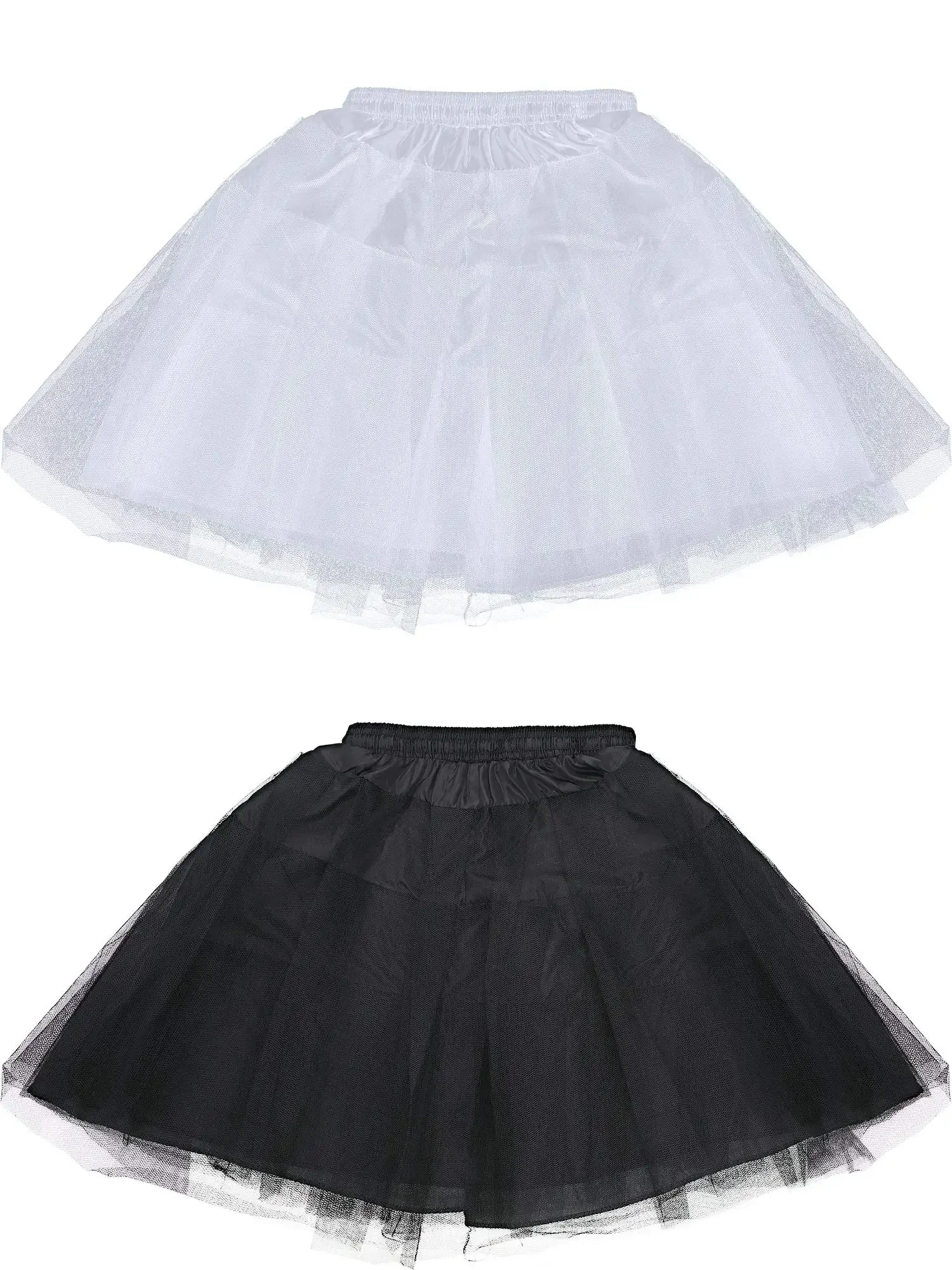 Pieces Girls Petticoat 3 Layers Hoopless Crinoline Kids Flower Girl Underskirt 2023