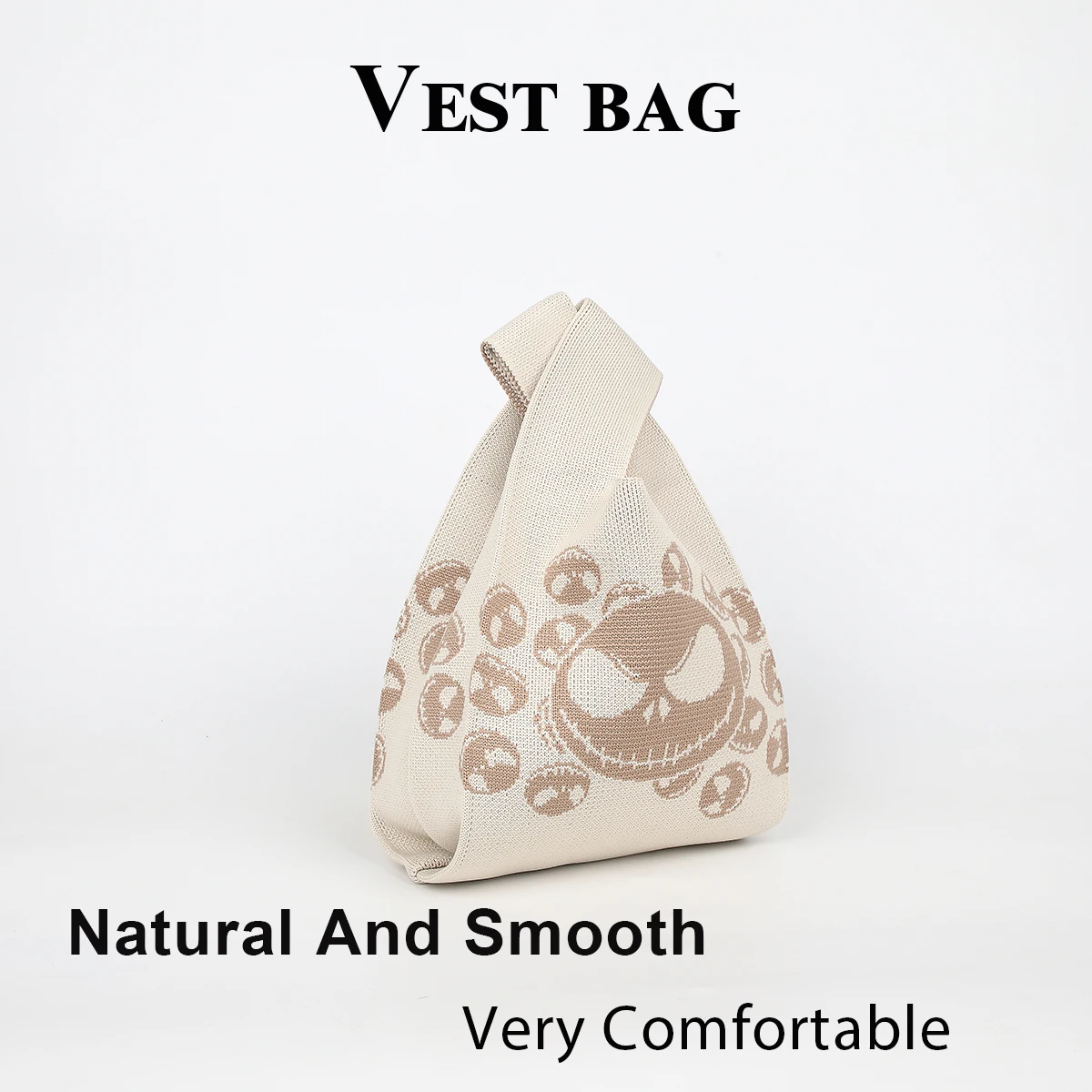 حقيبة يد مخصصة على شكل رأس شبح، مناسبة للاستخدام في الهالوين، يمكن حملها معك مع المظلات والهواتف المحمولة ومستحضرات التجميل والكتب ومناسبة للنزهات اليومية واللياقة البدنية والمدرسة والرياضات الخارجية، مناسبة لمناسبات مختلفة، مناسبة للهدايا #5