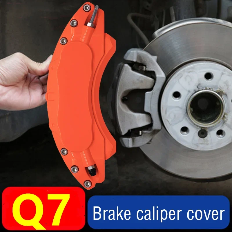 Aluminum Metal Brake Caliper Cover For Audi Q7 40TFSI 45TFSI 55TFSI 40 45 55 TFSI Sline S line Quattro 2018 2019 2020 2021 2022