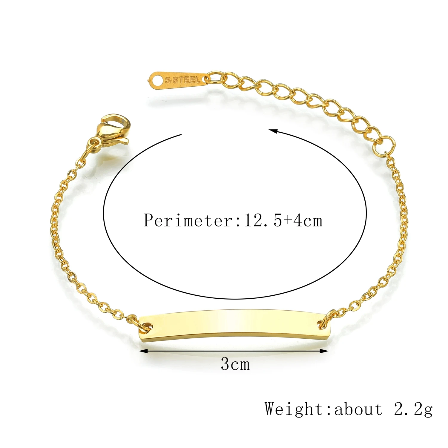 Engraved Name Baby Bracelets for Women Kids Stainless Steel Jewelry Personalized Customized Crown Heart Boys Girls Birthday Gift