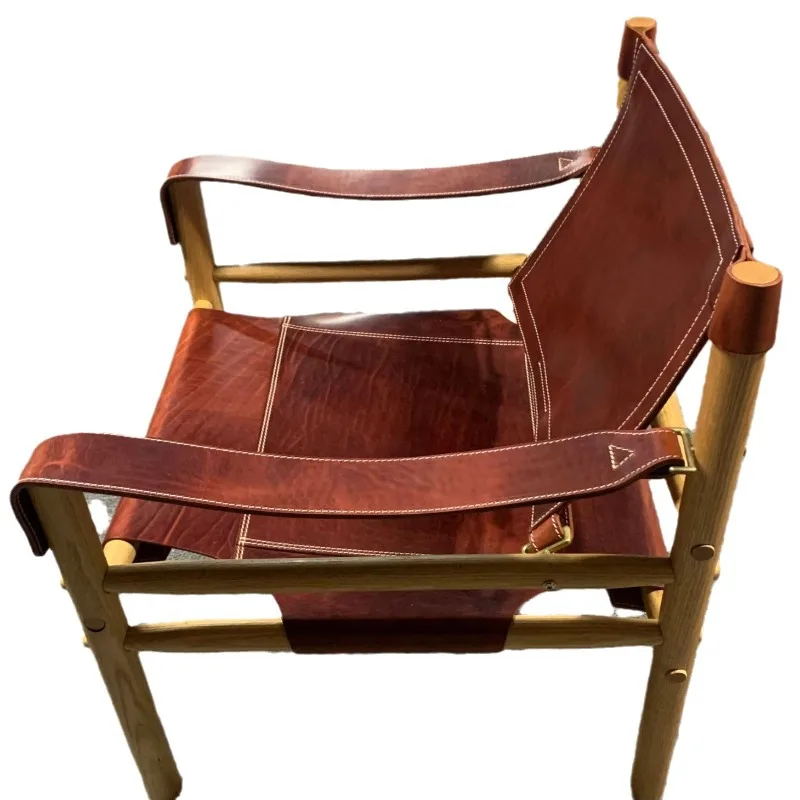 

Retro home living room casual solid wood stool creative sofa chair