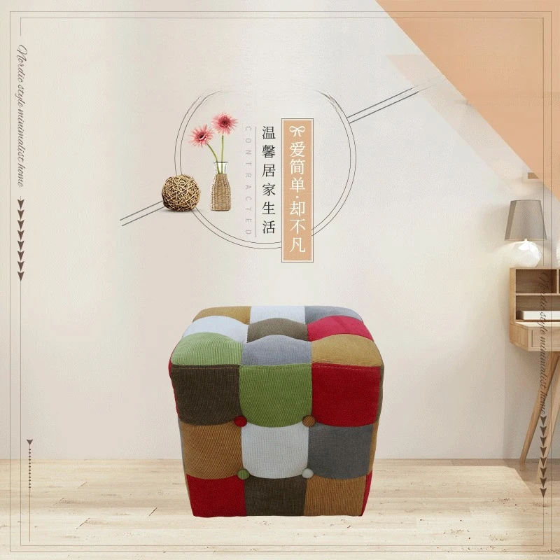 Shoe changing stool Fabric stool, fashion sofa furniture Nordic stool, furniture daily low stool
