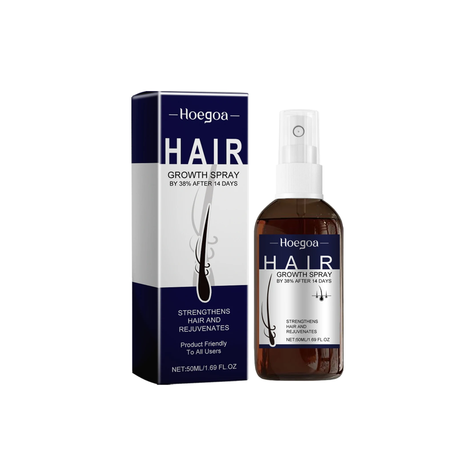 Hair Growth Spray Prevent Baldness Treatment Scalp Dry Damaged Split Hair Dense Strengthen Nourishing Smoothing Massage Liquid view 6