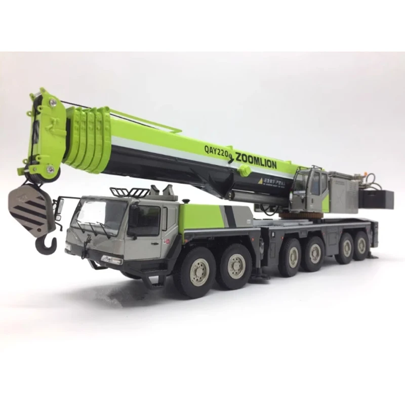 Diecast 1:50 Scale ZOOMLION QAY220V Terrain Crane Alloy Engineering Model Collection Souvenir Boy Hobby Static Display Gift Toy