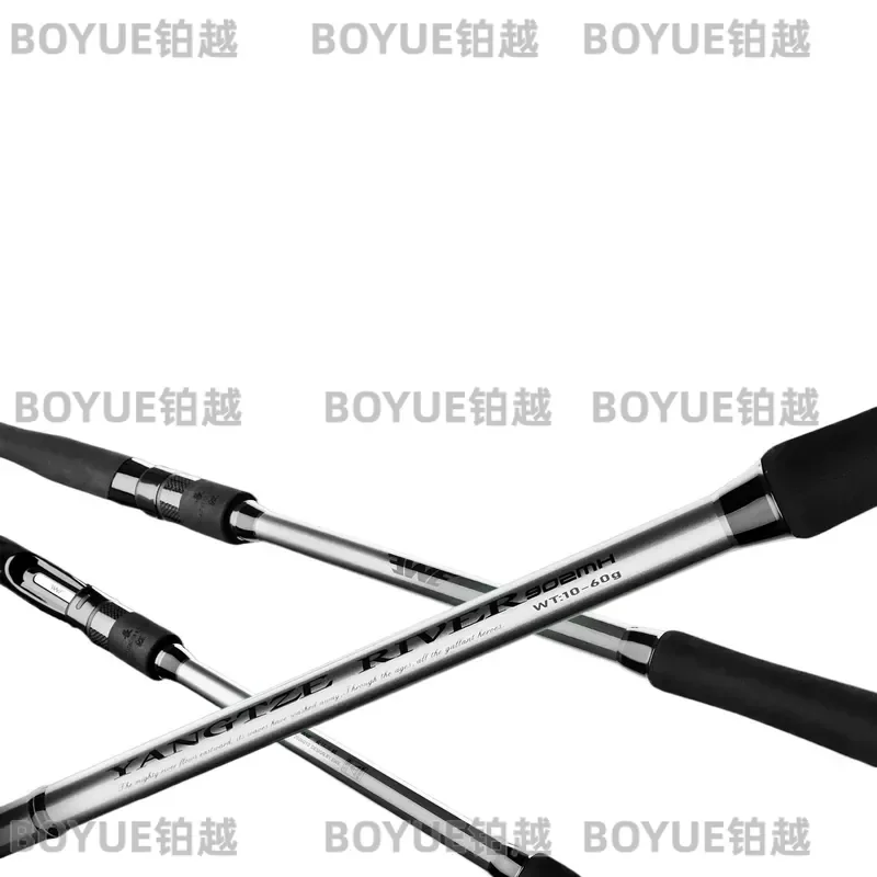 27 Inch Lightweight Fishing Rod Long Distance Casting Straight Handle Cross Mouth Design Versatile Freshwater Saltwater Gear
