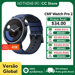 Global Version Nothing CMF Watch  Pro 2 1.32”AMOLED 120 Sports Modes Multi-system GPS Bluetooth calls with AI Noise Reduct