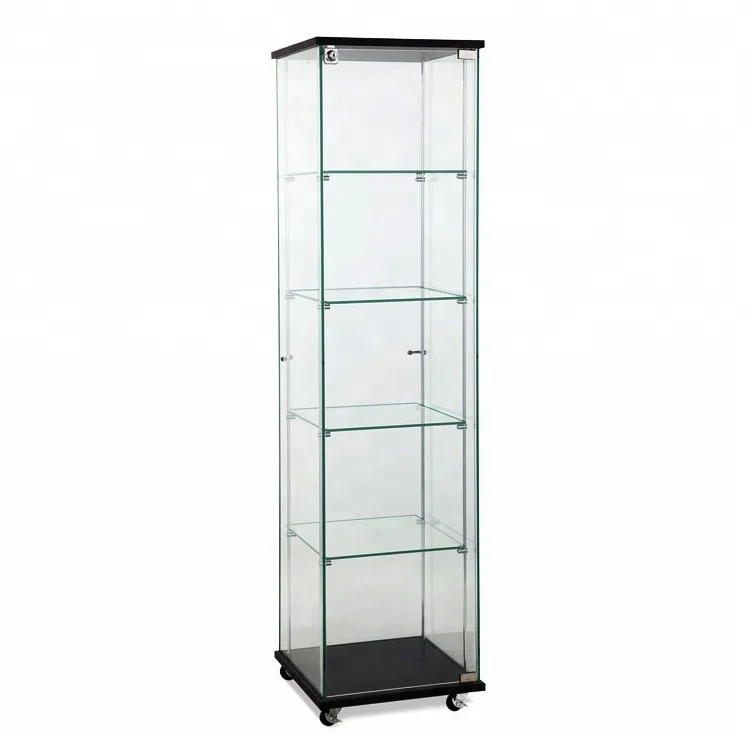 New Design Lockable Jewelry Display Cabinet Ornaments Glass Display Cabinet With Storage Cabinet
