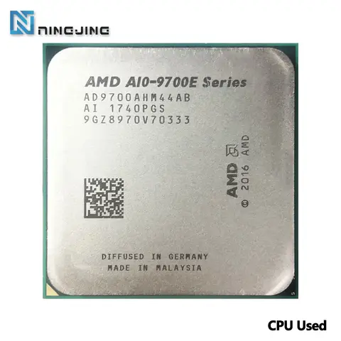 AMD A10-Series A10-9700E A10 9700E 3.0 GHz Used Quad-Core CPU  AD9700AHM44AB / AD9700AHM44AB Socket AM4 satmak A10 9700