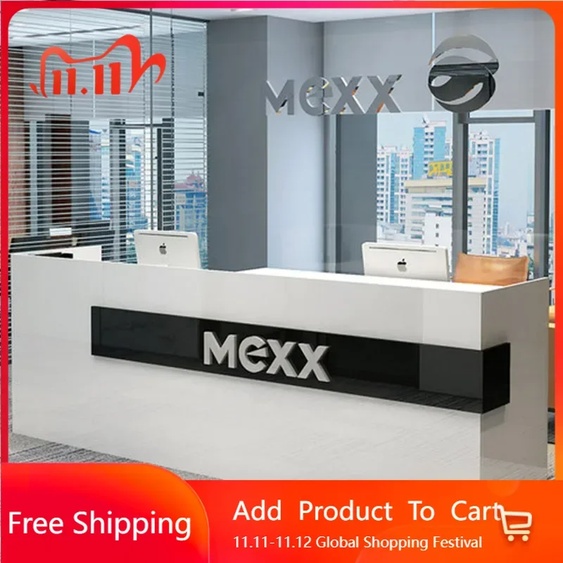 

Luxury Reception Furniture Front Desk Counter Clothes Counters For Small Store Business Executive Mostrador Trendy Furniture