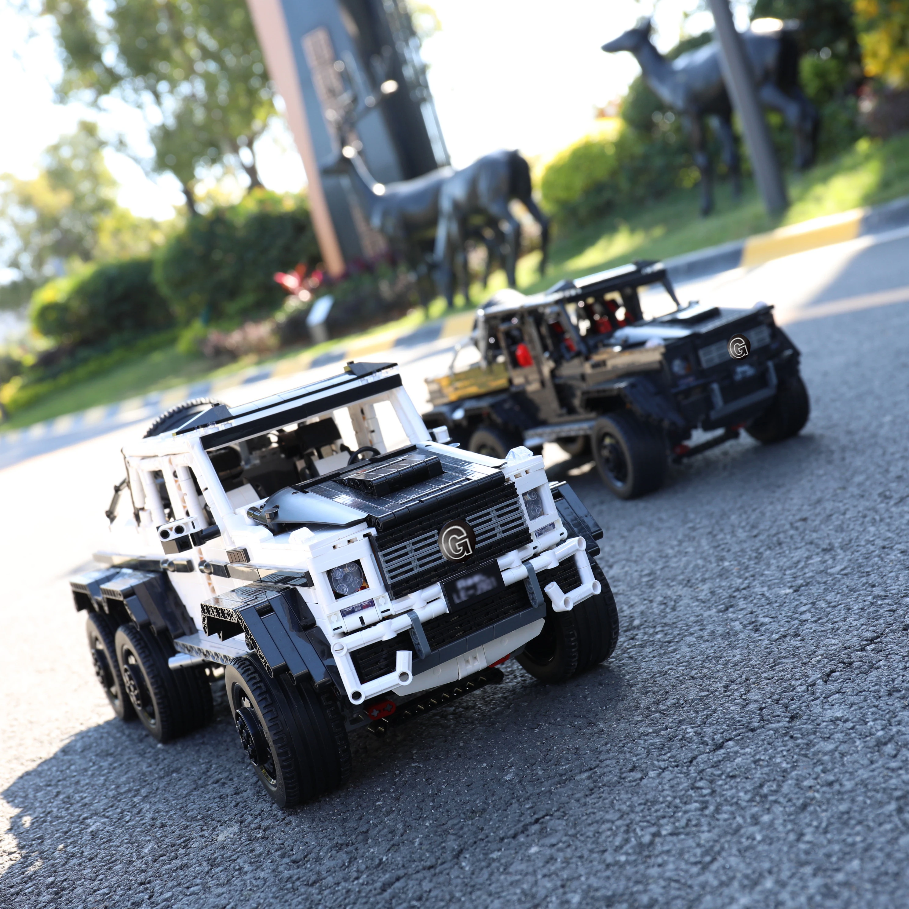 AMG 6x6 Off Road Vehicle MOC High-Tech SUV Car Building Blocks Bricks DIY Toys Gifts for Children