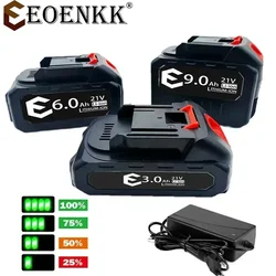 21V şarj edilebilir pil 3000mAh 6000mAh 9000mAh lityum iyon batarya Makita elektrikli güç aracı pil ab tak için