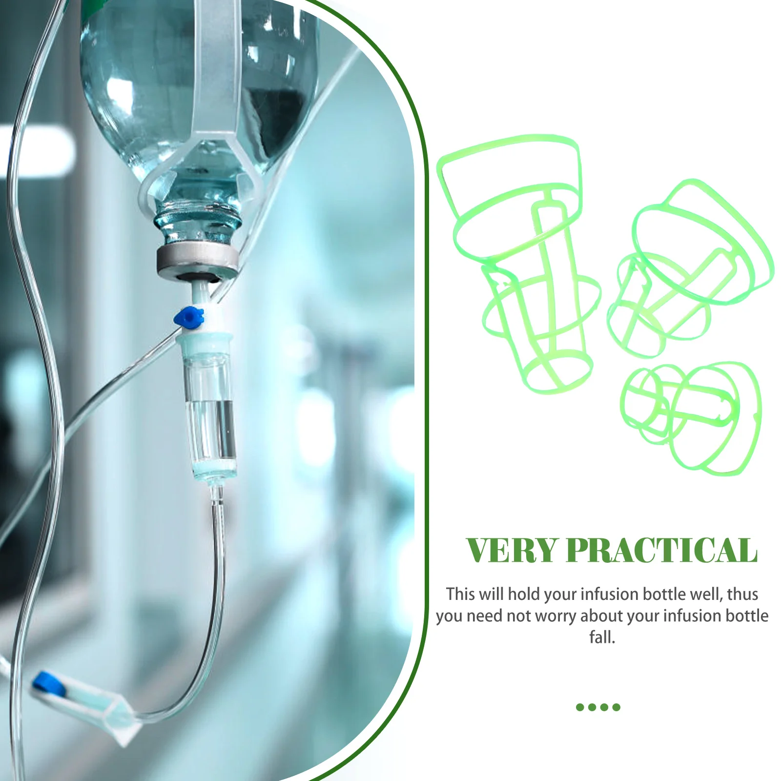 

15pcs Infusion Bottle Holders Pp Material 100Ml 250Ml 500Ml Reusable Portable Storage Holders For Home Hospital Use